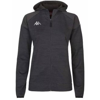   VENEZIATA KAPPA női kapucnis cipzáras slim fit melegítőfelső - fekete